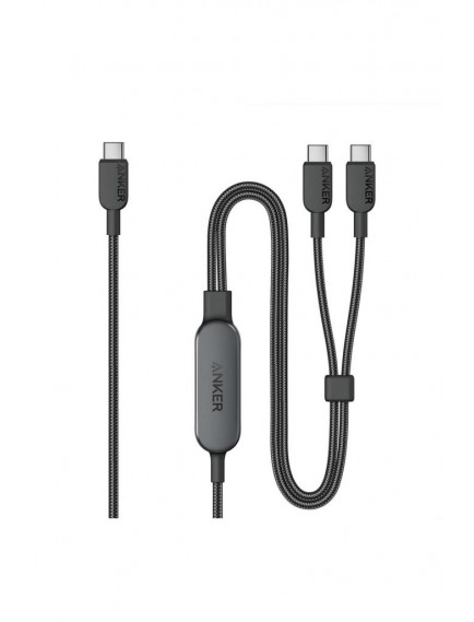 Anker 2’si 1 Arada USB-C'den USB-C’ye Örgülü Kablo (1.2m, 140W) - A8895