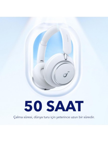 Anker SoundCore Space Q45 Beyaz Kulak Üstü Bluetooth Kulaklık