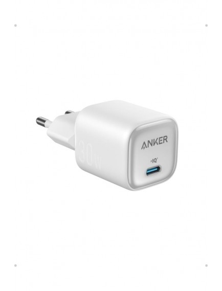 Anker Zolo 30W GaN USB-C Şarj Cihazı - Gelişmiş GaN II Teknolojisi - Beyaz - A2698