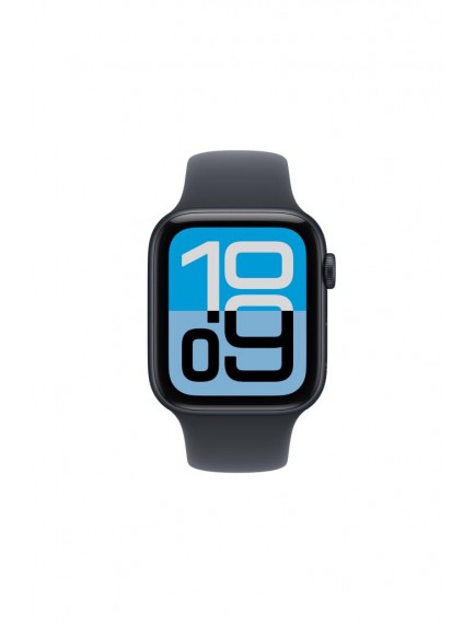 Apple Watch SE 3 GPS, 44mm Gece Yarısı Alüminyum Kasa ve Gece Yarısı Spor Kordon - S/M