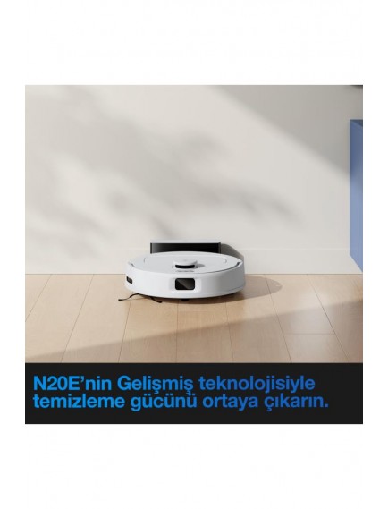 Ecovacs Deebot N20e Robot Süpürge ve Paspas, 11000Pa Güçlü Emiş, Dolaşmayı Önleme Teknolojisi