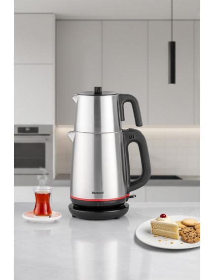 HOMEND Royaltea 1711h Inox Çay Makinesi Siyah