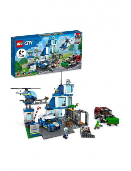 LEGO® City Polis Merkezi 60316 - 6 Yaş & Üzeri Çocuklar için Yaratıcı Oyuncak Yapım Seti (668 Parça)