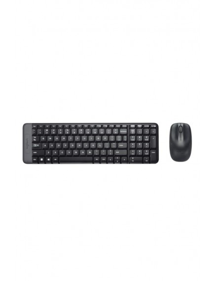 logitech MK220 Kablosuz Türkçe Q Klavye Mouse Seti, Siyah 920-003163