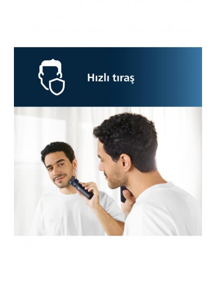 Philips 1000 Serisi Islak&Kuru Tıraş Makinesi, 3 Yönde Dönen Başlıklar,PowerCut Bıçaklar, S1885/00