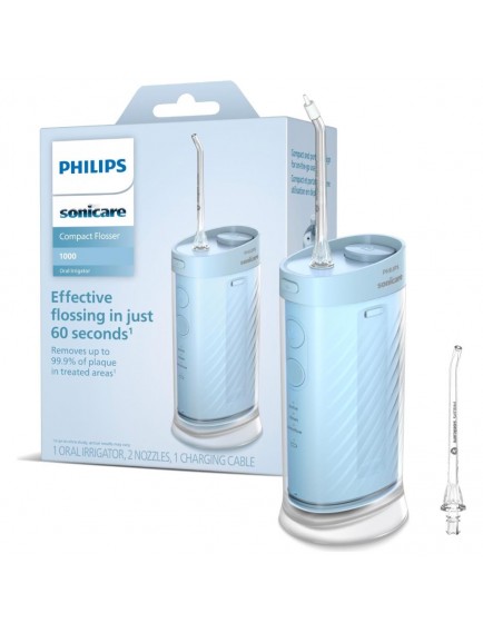 Philips Sonicare Kompakt Ağız Duşu, 3 Mod, 200ml Su Haznesi, 1 Yedek Başlık, Taşınabilir, HX3333/24
