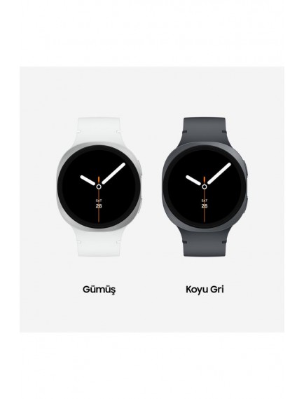 Samsung Galaxy Watch8 Large Koyu Gri SM-L330NDAATUR Akıllı Saat GPS Kalp Ritmi Ölçme Özellikleriyle
