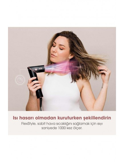 Shark FlexStyle 3-in-1 Saç Kurutma & Şekillendirme Sistemi -Black/RoseGold